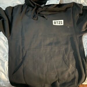 BT21 Black Hoodie for Men
